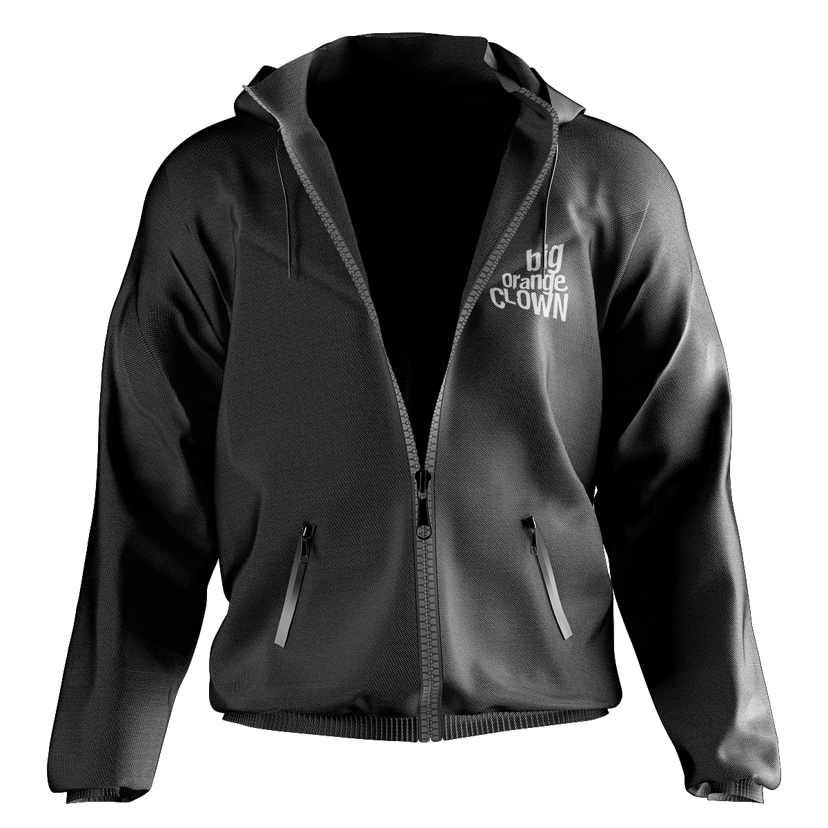 Big Orange Clown - Black Jacket